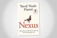 Cover of Nexus by Yuval Noah Harari, which shows a bird and the title in red.