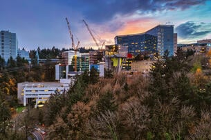 Aerial view of OHSU campus