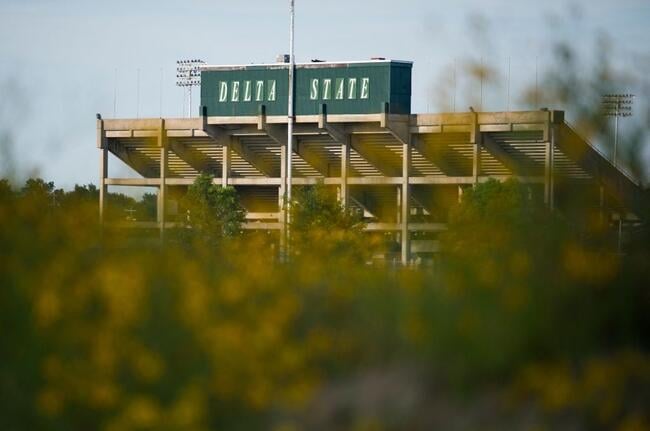 A stadium at Delta State University. 