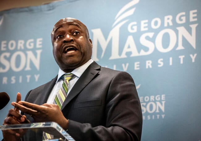 A photo of GMU President Gregory Washington.