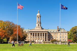 A photo of Penn State's main campus.