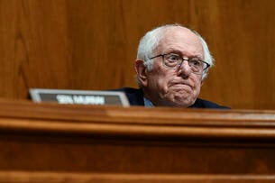 Senator Bernie Sanders (I-Vt.) is seen at a hearing